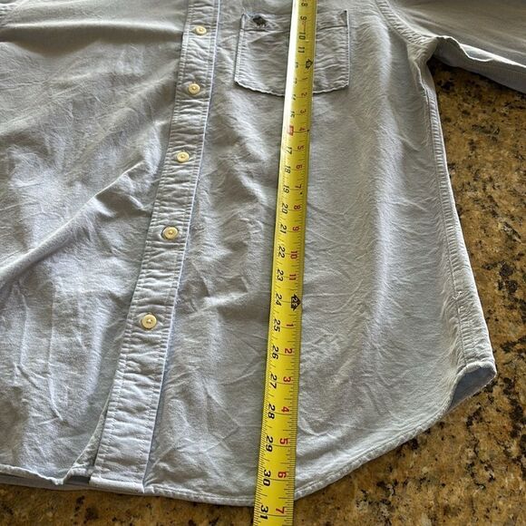 Abercrombie & Fitch men’s muscle light blue button down dress shirt XL - Picture 6 of 8